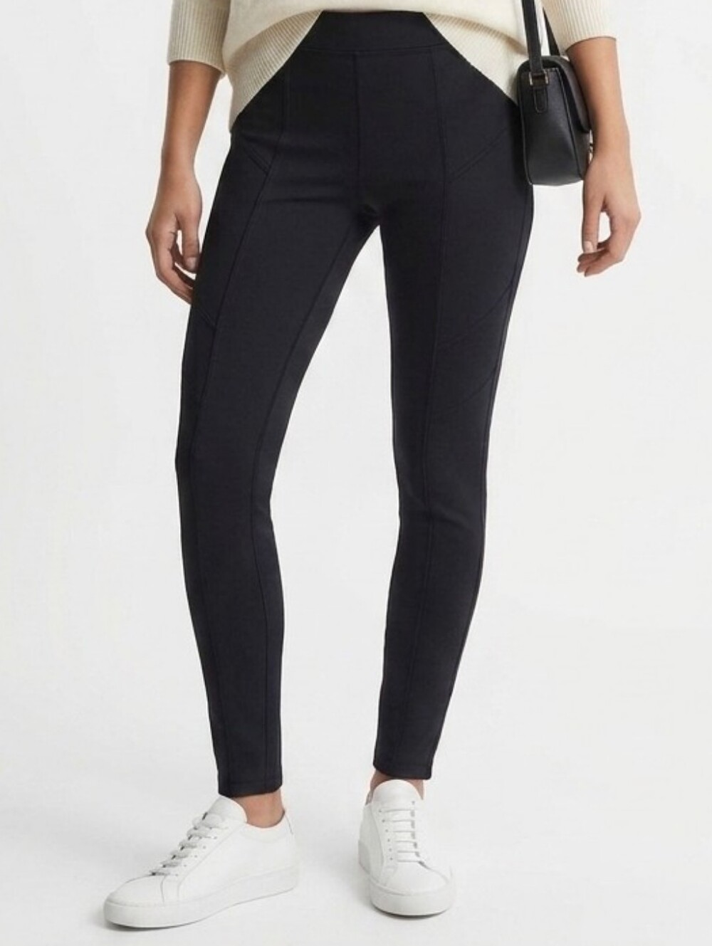 True Blue Navy Sculpted Track Workout Pants Medium